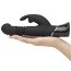 Черный хай-тек вибратор Greedy Girl Thrusting Rabbit Vibrator - 22,8 см. - Черный хай-тек вибратор Greedy Girl Thrusting Rabbit Vibrator - 22,8 см.