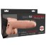 Телесный перезаряжаемый вибрострапон 7 Hollow Rechargeable Strap-on with Balls - 20,3 см. - Телесный перезаряжаемый вибрострапон 7 Hollow Rechargeable Strap-on with Balls - 20,3 см.