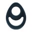 Черное эрекционное кольцо Double Ergo Silicone Cockring - Черное эрекционное кольцо Double Ergo Silicone Cockring