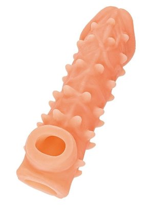 Телесная закрытая насадка с пупырышками Cock Sleeve Size L - 17,6 см. Длина: 17.6 см. Диаметр: 4.6 см. Для тех кому хочется новых, ярких, невероятных ощущений с легкостью и удобством - новые насадки KOKOS Cock Sleeve с отверстием для мошонки. Легко надевается (аналогично презервативу), приятно ощущается, доставляет море удовольствия. Также насадка немного снижает чувствительность пениса, тем самым пролонгируя половой акт, увеличение длины и диаметра при использовании насадки Kokos - также является неоспоримым преимуществом. Просто выбирайте более интересный вам рельеф и форму насадки и наслаждайтесь вместе. Увеличивающая насадка с фантазийным рельефом в виде пупырышек от KOKOS открывает новые возможности для взаимного удовольствия и воплощает фантазии о внушительном размере пениса. Страна: Корея. Материал: термопластичный эластомер (TPE).