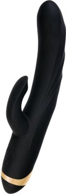 Чёрный вибратор WANAME Thunder с клиторальным отростком - 24,2 см. Длина: 24.2 см. Диаметр: 3.6 см. Вибратор Thunder бренда WANAME D-Splash создан самой любовью — любовью к качественному наслаждению, ведь каждая игрушка этого бренда — идеальный баланс технологичности и изысканности. WANAME D-Splash работает на низкочастотной вибрации - 6 режимов вибрации. Эта вибрация настолько мощно, настолько глубоко распространяются по всему телу, что длительные оргазмы невероятной силы становятся постоянной составляющей. Рабочая длина - 13,5 см. Страна: Китай. Материал: силикон. Батарейки: встроенный аккумулятор.