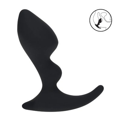 Черная анальная пробка для массажа простаты Double Ripple Silicone Prostate Massager Длина: 11.8 см. Диаметр: 4.2 см. Черная анальная пробка для массажа простаты Double Ripple Silicone Prostate Massager. Рабочая длина - 8,7 см. Страна: Китай. Материал: силикон.