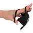 Черная вибронасадка для эрекции и стимуляции мошонки Cock ring with RC ball massager - Черная вибронасадка для эрекции и стимуляции мошонки Cock ring with RC ball massager