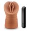 Мастурбатор-вагина цвета карамели Sofia с вибрацией - Мастурбатор-вагина цвета карамели Sofia с вибрацией