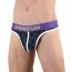 Темно-синие сексуальные трусы-тонги с принтом - Темно-синие сексуальные трусы-тонги с принтом