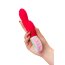 Красный вибратор с клиторальным отростком Petunia - 19 см. - Красный вибратор с клиторальным отростком Petunia - 19 см.