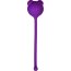 Фиолетовый силиконовый вагинальный шарик A-Toys с ушками - Фиолетовый силиконовый вагинальный шарик A-Toys с ушками