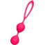 Ярко-розовые вагинальные шарики с петелькой - Ярко-розовые вагинальные шарики с петелькой