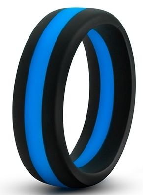 Черно-синее эрекционное кольцо Silicone Go Pro Cock Ring Длина: 4.4 см. Это эрекционное кольцо сохранило в себе лучшие черты классической модели — гладкую и шелковистую текстуру, плотное прилегание и невероятную гибкость, позволяющую использовать это кольцо как на пенисе, так и на пенисе и мошонке. Внутренний диаметр - 3,8 см. Страна: Китай. Материал: силикон.