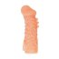 Телесная закрытая насадка с шершавой головкой Cock Sleeve Size M - 15,6 см. - Телесная закрытая насадка с шершавой головкой Cock Sleeve Size M - 15,6 см.