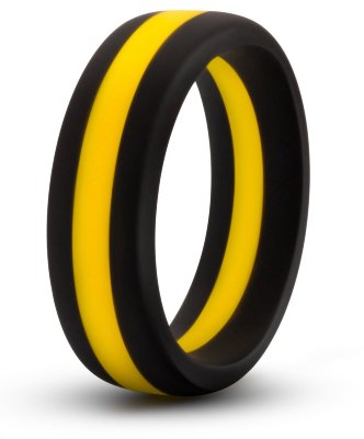Черно-желтое силиконовое эрекционное кольцо Silicone Go Pro Cock Ring Длина: 4.4 см. Черно-желтое силиконовое эрекционное кольцо Silicone Go Pro Cock Ring. Внутренний диаметр - 3,8 см. Страна: Китай. Материал: силикон.