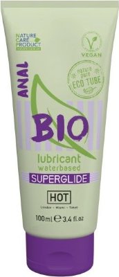 Интимный увлажняющий анальный гель BIO SuperGlide - 100 мл. Органический интимный гель БИО на водной основе для анальной зоны, создан для улучшения скольжения и устранения сухости. Благодаря своей густой текстуре гель оберегает нежную кожу, дарит комфорт, препятствует появлению микротрещин. Гель создан из натуральных органических ингредиентов, подходит для использования веганами. В основе – натуральный компонент – красные морские водоросли каррагенан. Упаковка изготовлена из 100% биоразлагаемого материала – тростникового сахара. Вода, глицерин, пропиленгликоль, бетаин, ксантовая камедь, децил глюкозид, дикаприлил эфир, бензоат натрия, хондрус курчавый, глицерил олеат, лимонная кислота, глюконат натрия, сорбат калия, бензойная кислота. Страна: Австрия. Объем: 100 мл.