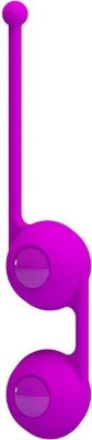 Лиловые вагинальные шарики Kegel Tighten Up III Длина: 17 см. Диаметр: 3.5 см. Силиконовые вагинальные шарики на сцепке со смещенным центром тяжести прекрасно подойдут как для новичков, так и для уже опытных пользователей. Шелковистый материал прекрасно скользит и легко размещается внутри, смещенный центр тяжести обеспечивает дополнительный массаж во время тренировок Кегеля, а удобный хвостик поможет без труда извлечь шарики после тренировки. Рабочая длина - 8,5 см. Вес шариков - 39 гр. каждый. Страна: Китай. Материал: анодированный пластик, силикон.