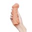 Телесная закрытая насадка с шершавой головкой Cock Sleeve Size L - 17,6 см. - Телесная закрытая насадка с шершавой головкой Cock Sleeve Size L - 17,6 см.