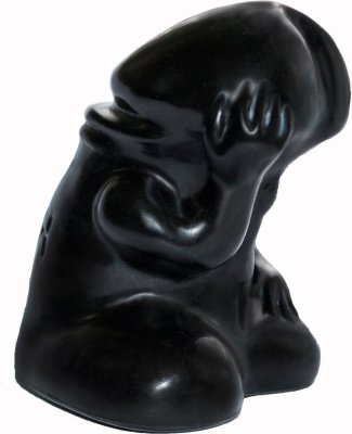 Сувенир в коробке Ждунчик-1 Длина: 8.6 см. Сувенир в виде головки члена из ПВХ черного цвета. Упакован в яркую подарочную коробку и бархатный мешочек. Страна: Россия. Материал: поливинилхлорид (ПВХ, PVC).