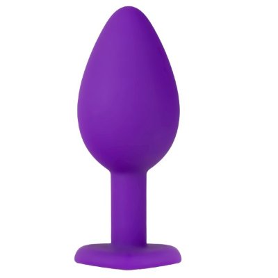 Фиолетовая анальная пробка с золотистым кристаллом-сердцем Bling Plug Small - 7,6 см. Длина: 7.6 см. Диаметр: 2.5 см. Фиолетовая анальная пробка с золотистым кристаллом-сердцем Bling Plug Small. Страна: Китай. Материал: силикон.
