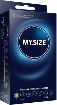Презервативы MY.SIZE размер 47 - 10 шт. Длина: 16 см. Идеальный размер презерватива? Идеальный размер, это размер, в котором комфортно именно тебе. Стандартные презервативы, которые «на всех один размер», некоторым людям бывают неудобны - они сидят или слишком туго, или слишком широко. Май Сайз - отличные немецкие латексные презервативы, которые предлагают целую линейку размеров, в которой есть презервативы, предназначенные для членов разных окружностей. Просто измерь один раз окружность своего бойца в эрегированном состоянии, и ты будешь знать, какой размер латексных презервативов My Size подходит именно тебе. Толщина - 0,05 мм. Ширина - 47 мм. В упаковке - 10 шт. Страна: Германия. Материал: латекс. Объем: 10 шт.