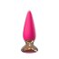 Розовая анальная вибропробка Anal Plug с пультом ДУ - 12 см. - Розовая анальная вибропробка Anal Plug с пультом ДУ - 12 см.