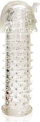 Закрытая прозрачная насадка на пенис Crystal Sleeve Faraon - 13,5 см. Длина: 13.5 см. Потрясающая насадка на пенис серии Erowoman-Eroman - прекрасный подарок для любителей секс-игрушек! Интимный аксессуар не только обновит размер полового члена мужчины, но и подарит сказочное удовольствие его партнерше. Рельефная поверхность изделия в сочетании с небольшими шипиками интенсивно воздействует на стенки влагалища. Эротический аксессуар изготовлен из приятного на ощупь, эластичного материала, благодаря которому насадка отлично растягивается и дарит нежные тактильные ощущения обоим партнерам. Страна: Китай. Материал: термопластичная резина (TPR).