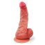 Телесный силиконовый фаллоимитатор на присоске - 24 см. - Телесный силиконовый фаллоимитатор на присоске - 24 см.