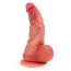 Телесный силиконовый фаллоимитатор на присоске - 24 см. - Телесный силиконовый фаллоимитатор на присоске - 24 см.