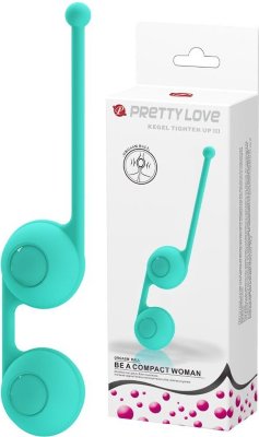 Мятные вагинальные шарики Kegel Tighten Up III Длина: 17 см. Диаметр: 3.5 см. Силиконовые вагинальные шарики на сцепке со смещенным центром тяжести прекрасно подойдут как для новичков, так и для уже опытных пользователей. Шелковистый материал прекрасно скользит и легко размещается внутри, смещенный центр тяжести обеспечивает дополнительный массаж во время тренировок Кегеля, а удобный хвостик поможет без труда извлечь шарики после тренировки. Вес шариков - 39 граммов каждый. Страна: Китай. Материал: силикон.