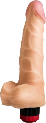 Телесный вибромассажёр HUMAN COPY 7,8 - 19 см. Длина: 19 см. Диаметр: 4.5 см. Довольно большой, выражено конусный, рельефный реалистик с крупной мошонкой . предназначен для интенсивной стимуляции. При этом обладает очень нежной структурой поверхности и хорошей адаптивностью к усилию на изгибание. Материал и технология - лавтой неоскин. Страна: Россия. Материал: неоскин. Батарейки: 2 шт., тип AA.