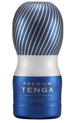 Мастурбатор TENGA Premium Air Flow Cup Длина: 15.5 см. Премиальная серия популярных мужских стимуляторов TENGA CUP. Основные отличия от стандартных CUP: - Обновленный внешний дизайн с преобладанием королевского синего и золотого цвета с сохраненной эргономикой корпусов. - Новый специально разработанный для премиальной серии CUP внутренний рельеф. - Лубрикант наивысшего качества с увлажняющим кожу рельефом, дающий уникальное скольжение, а после использования легко удаляемый и не оставляющий следов. Разработано в Японии для одноразового использования. Air Flow Cup - Самый воздушный мастурбатор в нашем ассортименте(а возможно и в мире). Если вам нравится секс на свежем воздухе, возможно вам придется по вкусу и мастурбация свежим воздухом? Внутренняя инженерия Air Flow Cup позволит осуществить вам эту смелую фантазию, соло или разделив ее с партнером. Страна: Япония. Материал: термопластичный эластомер (TPE).