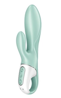 Зеленый вибратор-кролик Satisfyer Air Pump Bunny 5+ с функцией расширения - 20,4 см. Длина: 20.4 см. Диаметр: 3.6 см. Вибратор-кролик Air Pump Bunny от Satisfyer способен подарить ощущение заполненности настолько, насколько вам это необходимо. Изюминка девайса в способности увеличивать диаметр ствола до 15 мм за счет самонадувающегося механизма. Ствол вибратора достаточно упругий, однако при надувании поверхность становится мягкой и податливой. Режим накачки включается однократным нажатием кнопки и прекращает подачу воздуха, когда это необходимо, также однократным нажатием кнопки. Удерживайте кнопку чтобы накачать вибратор всего за 12 секунд. Двойное нажатие легко откачивает воздух. 2 мощных мотора в стволе и гибком отростке пробуждают волны наслаждения, стимулируя вибрацией самые чувствительные области клитора и зоны G. Ручка-кольцо позволит уверенно держать игрушку в самых разнообразных позициях и при любой интенсивности движений. Игрушка имеет 12 паттернов вибрации, а приложение Satisfyer Connect, доступное на Android и iOS, существенно расширяет возможности предустановленных режимов. Вы можете создавать свои собственные уникальные режимы стимуляции. Девайс поддерживает режим преобразования звуков в вибрацию, поэтому он способен вибрировать даже в такт любимой музыке. Но и это не все – приложение для смартфона имеет функцию чата и даже позволяет передать управление игрушкой другому человеку дистанционно. Satisfyer Connect не имеет границ – в настоящее время поддерживается более 25 языков. Интегрированные функции чата / звонка и видеовызова гарантируют приятное интимное общение. Плавные изгибы и аккуратный рельеф обеспечивают легкое проникновение. Шелковистое силиконовое покрытие — фирменный знак Satisfyer, тактильно нежный и приятный на ощупь, он быстро адаптируется к температуре вашего тела. Чтобы получить максимум удовольствия и сохранить материал в наилучшем виде, рекомендуется пользоваться качественной смазкой на водной основе. Время зарядки - 3 часа. Время работы - 1 час. Страна: Германия. Материал: силикон. Батарейки: встроенный аккумулятор.