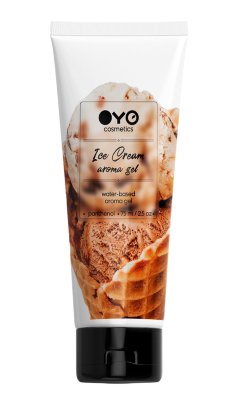 Лубрикант на водной основе OYO Aroma Gel Ice Cream с ароматом пломбира - 75 мл. Лубрикант на водной основе OYO Aroma Gel Ice Cream с ароматом пломбира. Возбуждающий аромат, отличное скольжение. Не оставляет пятен на белье, не липнет. Совместим с презервативами и секс-игрушками. вода, глицерин, полиэтиленглюколь, сабовакс, elh40l, гидрокиэтилцеллюлоза, феноксиэтанол, этилгексиглицерин, пантенол, ароматизатор. Страна: Великобритания. Объем: 75 мл.