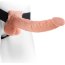 Полый страпон телесного цвета Hollow Strap-On with Balls - 24 см. - Полый страпон телесного цвета Hollow Strap-On with Balls - 24 см.
