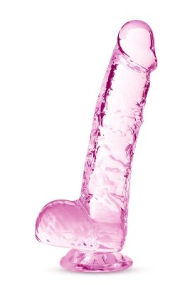 Розовый фаллоимитатор 6 Inch Crystalline Dildo - 15,2 см. Длина: 15.2 см. Диаметр: 2.5 см. Розовый фаллоимитатор 6 Inch Crystalline Dildo. Гибкий ствол, пышная мошонка, присоска для фиксации на плоскости. Страна: Китай. Материал: термопластичный эластомер (TPE).